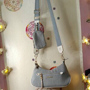 Steve Madden Denim Mini Hobo Twofer Bag Set